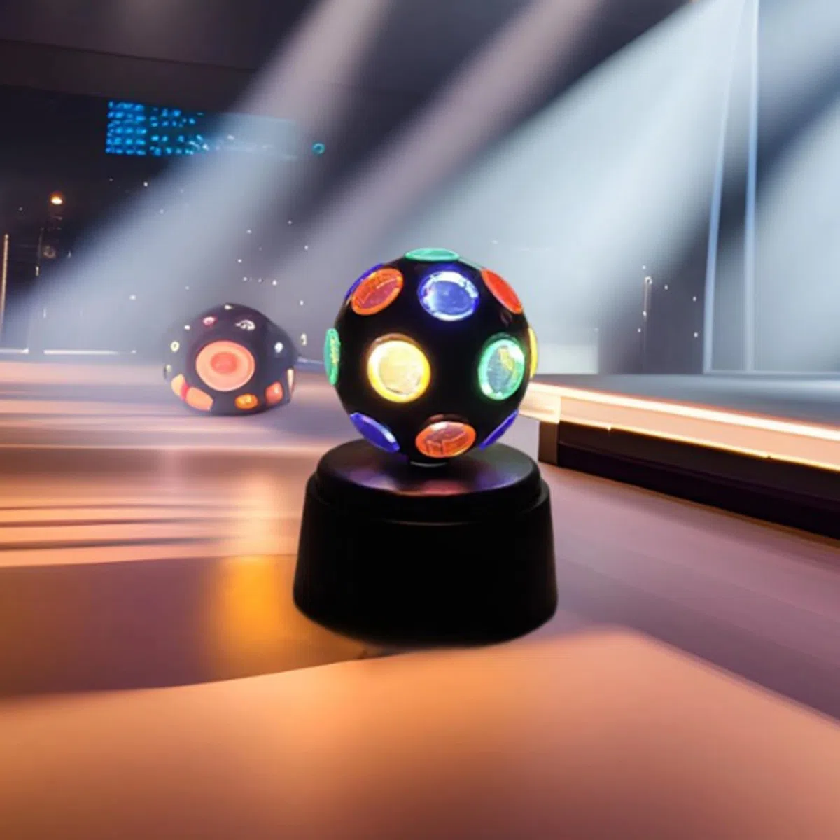 Generico Palla disco LED | Luce d'ambiente LED portatile a batteria - Lampada decorativa a disco,per feste, discoteche, bar, karaoke, casa, uso interno/esterno, compleanni, matrimoni, Natale