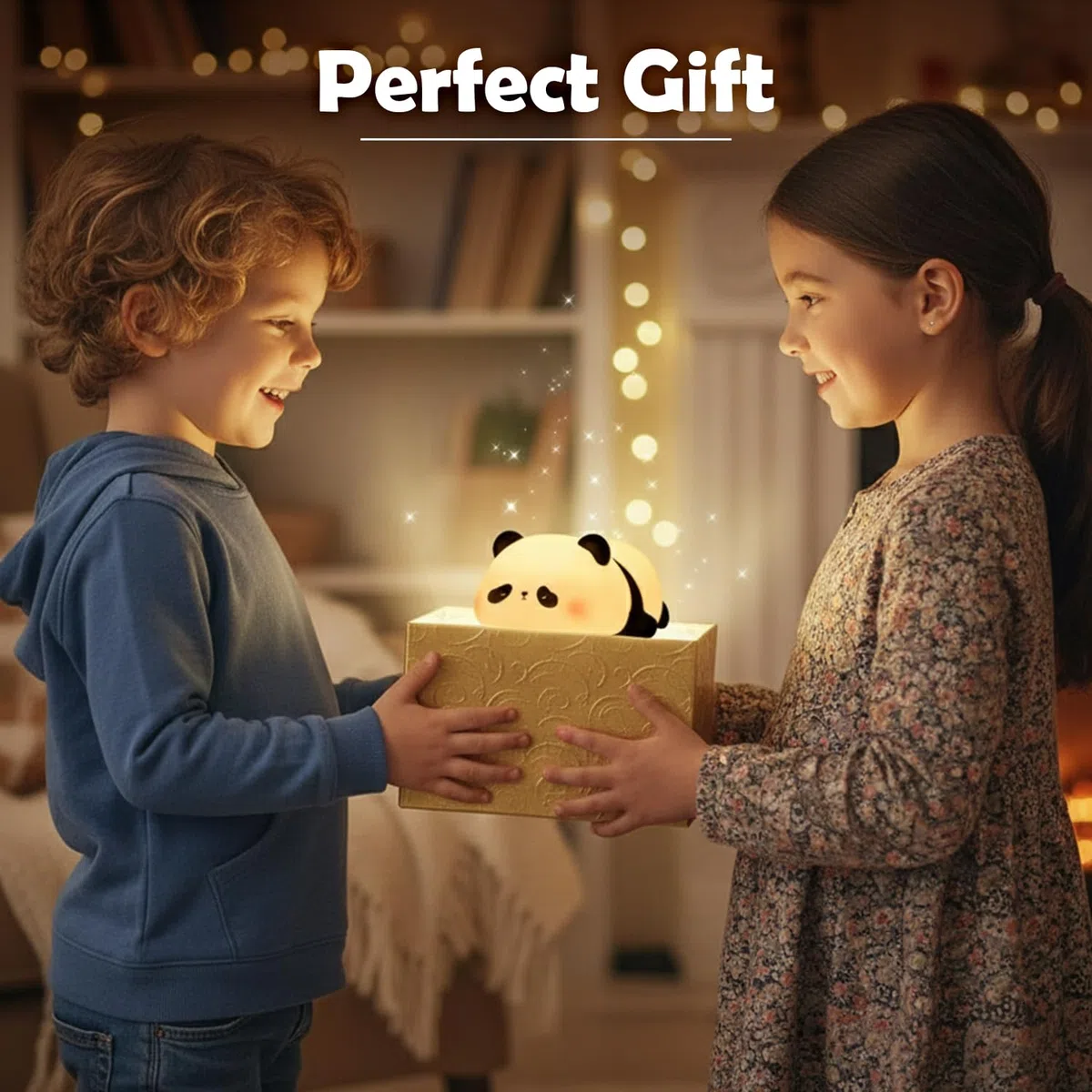 LEIGHT Luce Notturna per Bambini, Lampada LED Ricaricabile Touch con 3 Modalità di Luce (Sonno, Soft, Intensa), Lampada da Comodino per Camera, Regalo per Neonati e Bambini - Luce notturna del panda