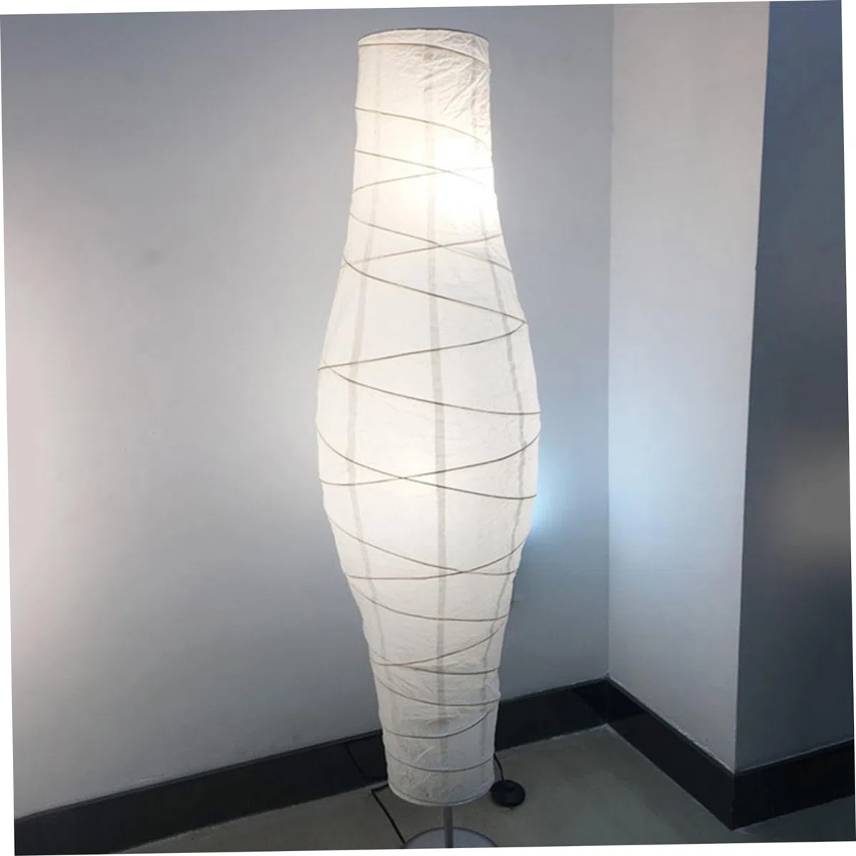 Paralume per Lampada da Terra in Carta 47 - Copertura Sostitutiva per Paralume in Carta di Riso Stile Minimalista per Soggiorno Camera da Letto (Solo)