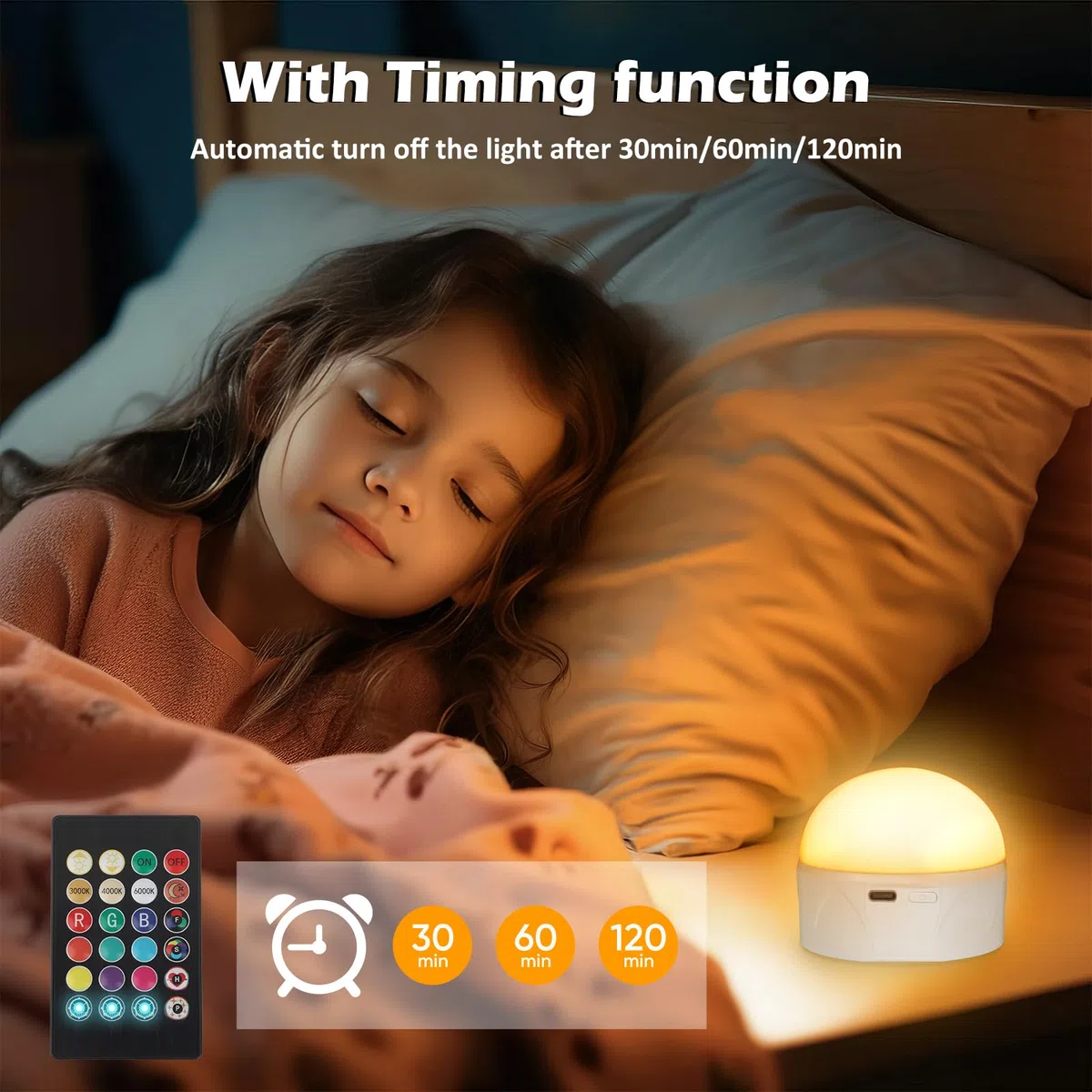 Lampadina Ricaricabile USB-C con Telecomando - E27 Lampadine a Batteria Senza Fili 9W 12 Colore Dimmerabile - Magnetica LED Lampada con Funzione di Timing Luce di Emergenza 2 Pack