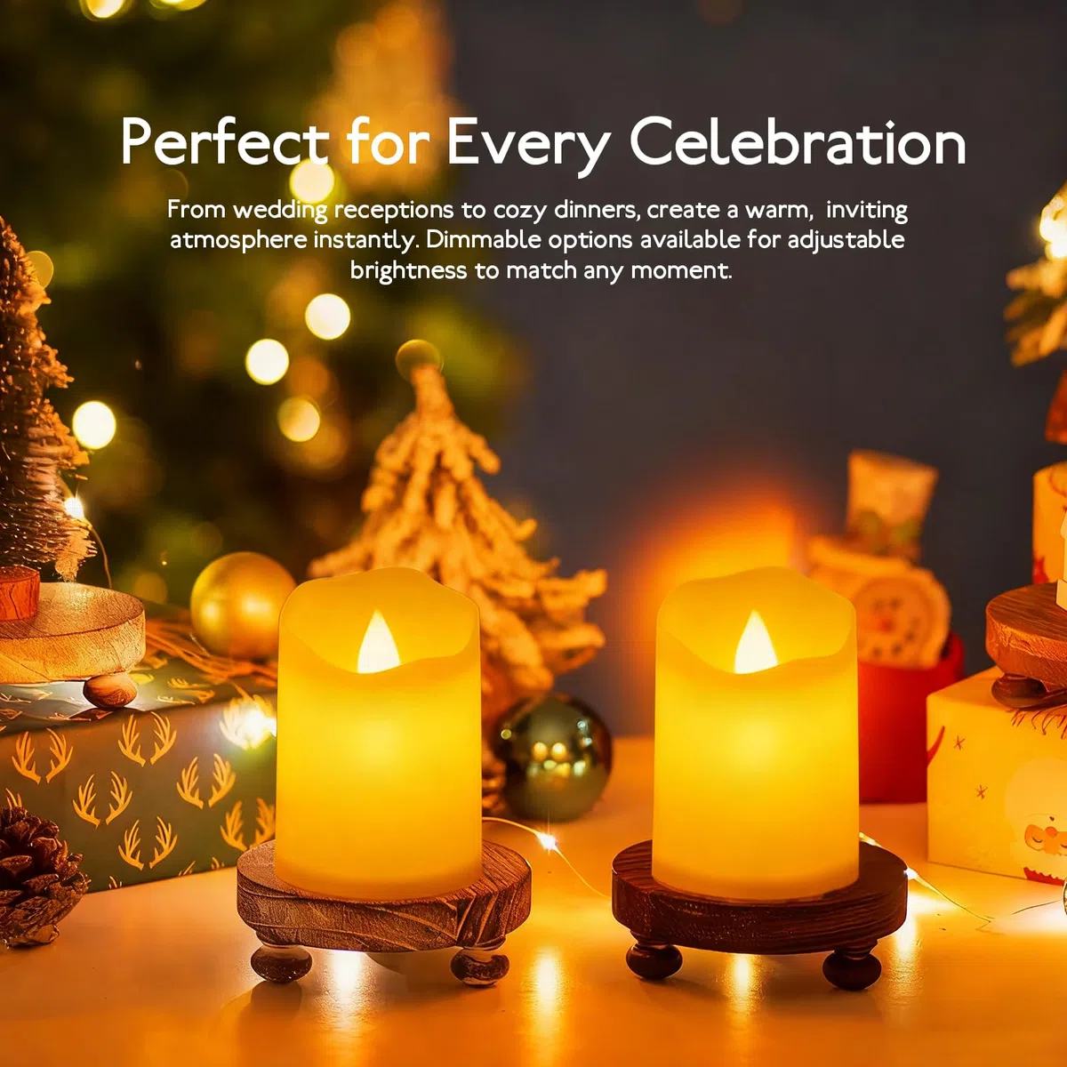 Set Di 24 Candele LED Finte Con Fiamma Oscillante Realistica, Candela LED A Batteria E Candele Elettriche Con Luce Calda Tremolante, Ideali Per Decorazioni Di Casa, Matrimoni, Natale E Halloween
