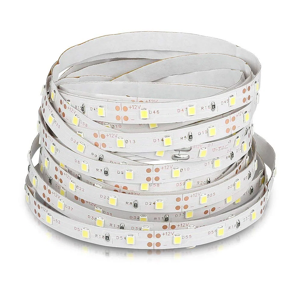 Striscia a led Strip con 300 LED a 12V 18 W 5 MT Luce Calda 3000K VT-2016