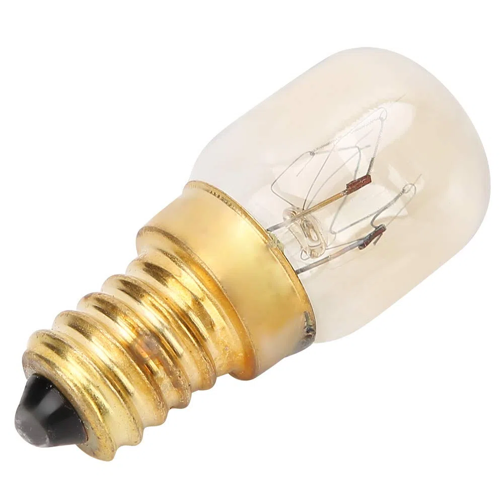 Lampadina del forno a microonde della sostituzione di 10Pcs 300 ℃, lampadina delle parti del forno a microonde di resistenza ad alta temperatura E14 d'ottone(15W)