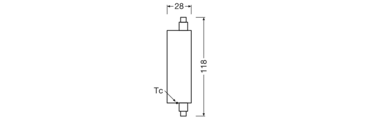 OSRAM Lampada LED LED Line con filamento, corpo lampada in plastica trasparente, 20 W, attacco retrofit R7s, EEK D, 3000 lm, luce bianca calda 3000 K per illuminazione generale.