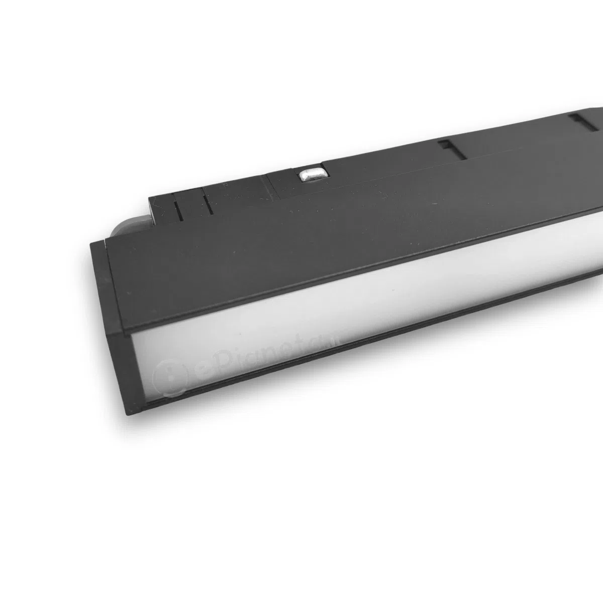 Faretto Proiettore a Barra lineare led 20W Nero Magnetico copertura opaca per Binario 48V luce calda naturale bianca