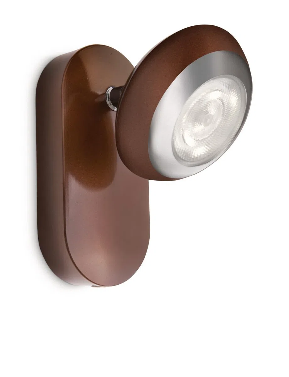 Philips 571704416 myLiving Spot Singolo a LED, Dettagli in Cromo, Bianco
