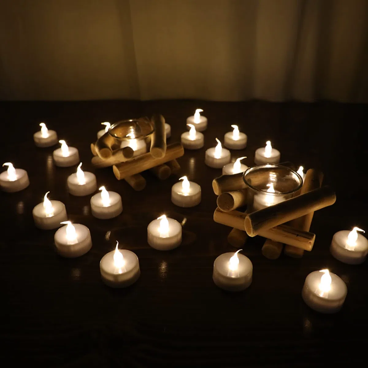 Wilrigir Candela senza fiamma, a LED, telecomandata, a batteria, con timer, realistica e luminosa, luce bianca calda, per feste di stagione e festival, confezione da 12