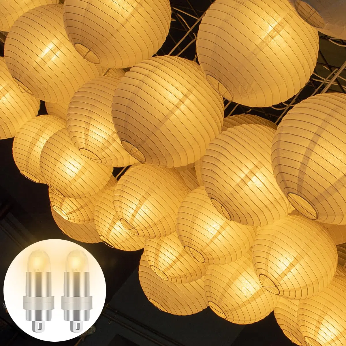 OTYMIOW Mini LED per Palloncini 30PZ LED Bianco Palloncini Luci Palloncino Luce per Lanterna di Carta Mini LuciLED Impermeabili per Matrimoni, Compleanno, FestaPalloncini (Luce Bianco Caldo)