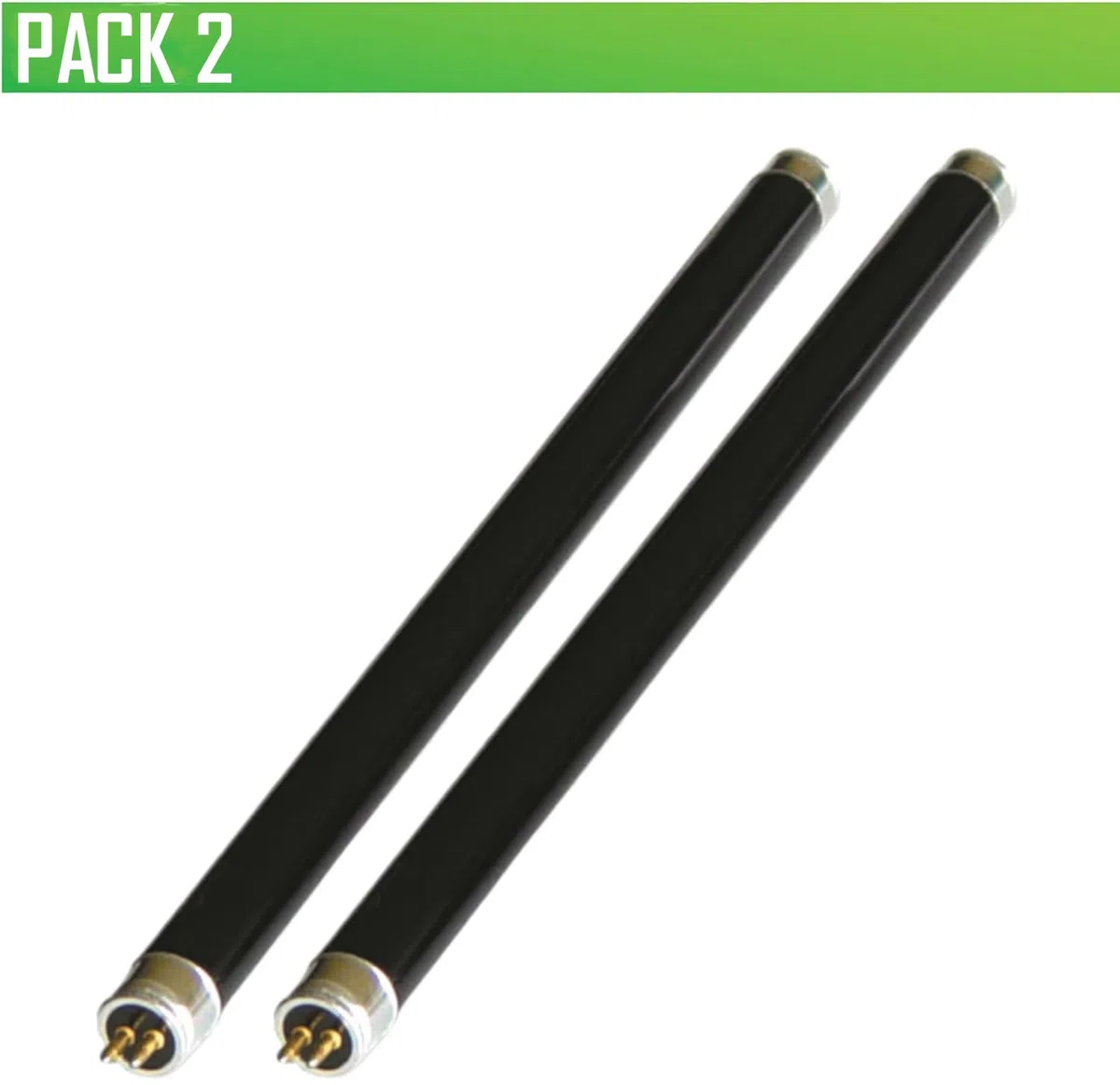 CLAR - Luce nera ultravioletta, luce da discoteca, lampada UV, lampadine di illuminazione ultravioletta, luci al neon, tubi UV fluorescenti (4 Watts T5, Pack 2)