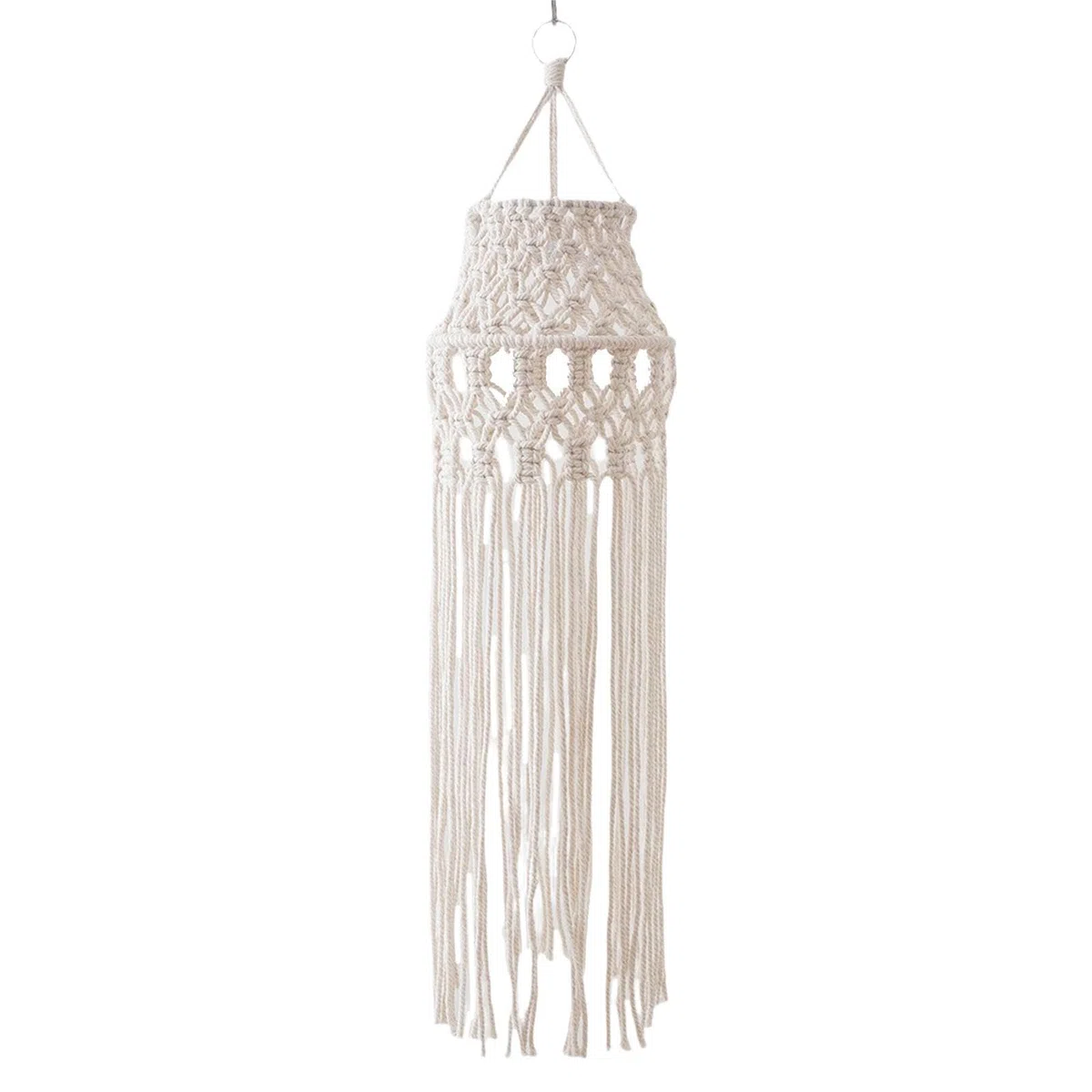 Milageto Paralume per lampade Bohémien, Paralume in macramè, apparecchi di Illuminazione, Copri lampadario a Sospensione Boho per Angolo Soggiorno Ufficio