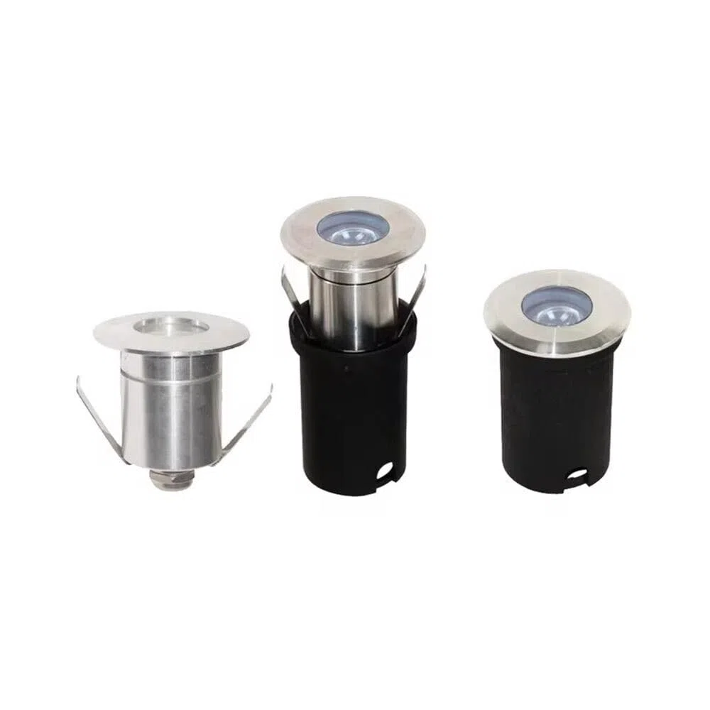 Faretto LED segnapasso calpestabile Interrato IP68 1W 12V 90lm per esterni bordo piscina giardino vialetti (Luce fredda 6500K)