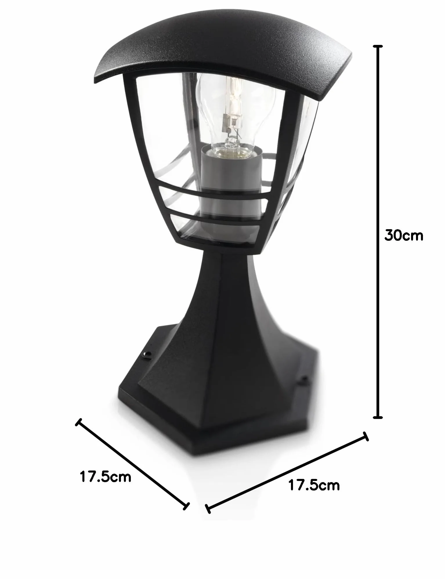 Dissuasore da esterno CREEK in metallo H30cm nero Philips