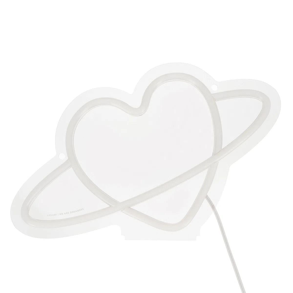 Legami Insegna Luminosa Led a Effetto Neon, Decorazione Casa, Tema Planet Heart, 27 x 17.5 x 8 cm
