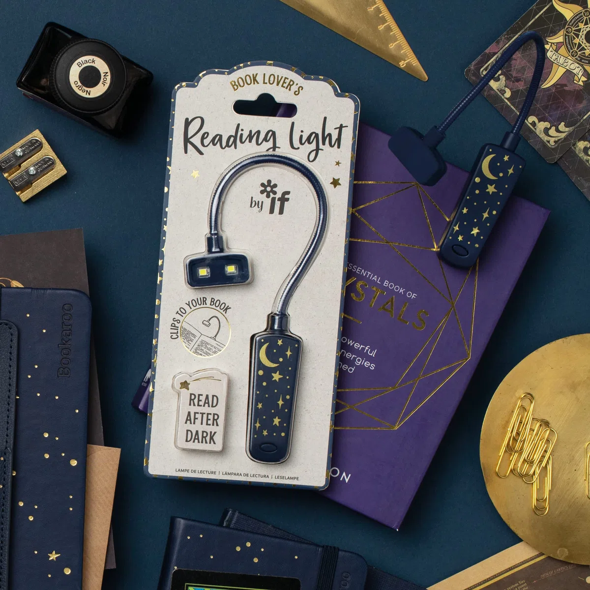 Book Lover's Reading Light - Moon & Stars