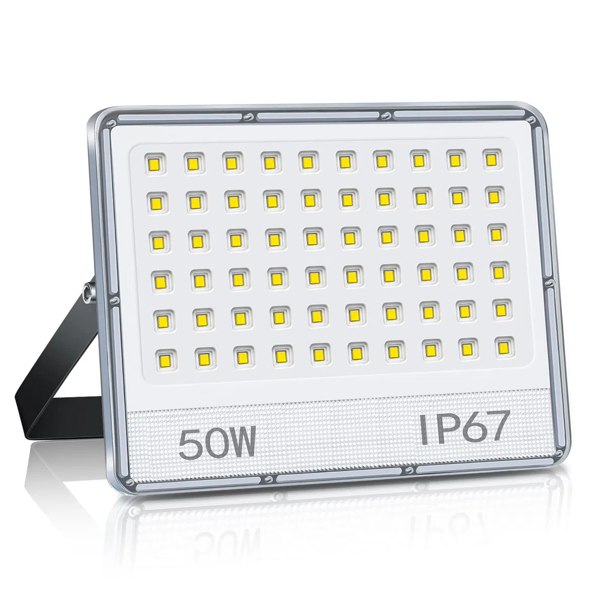 Faretto LED 50W, 5000LM Faretto LED da Esterno Super Luminoso, IP67 Impermeabile Faretti Led Esterni, 6500K Bianco Freddo Faro LED Esterno, Fari Led per Cortile, Giardino, Garage