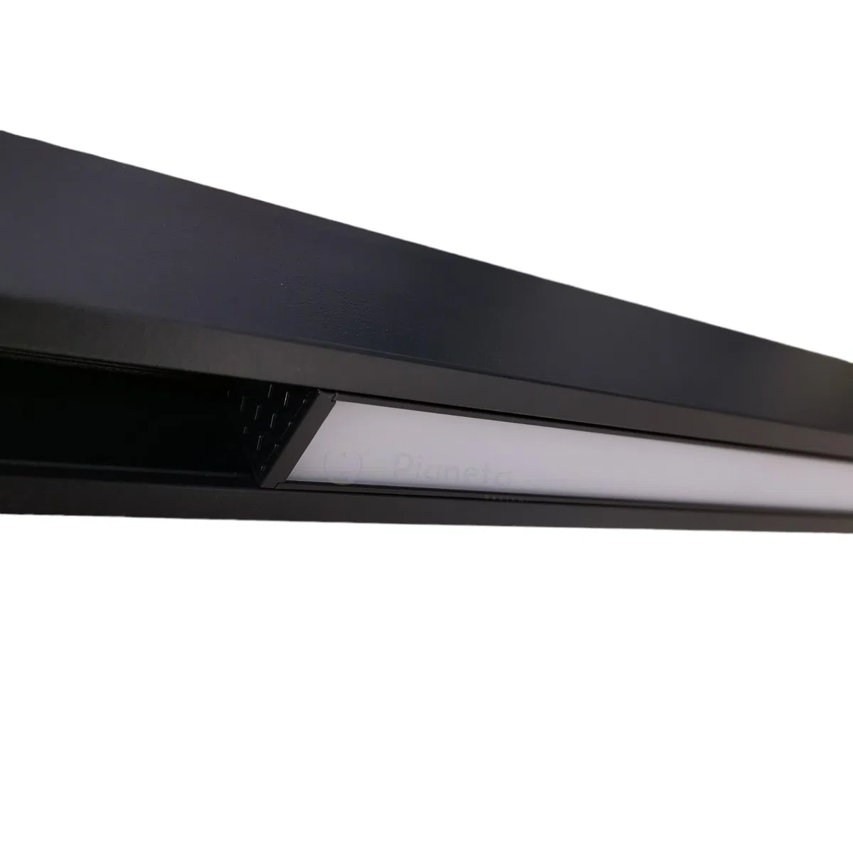 Faretto Proiettore a Barra lineare led 20W Nero Magnetico copertura opaca per Binario 48V luce calda naturale bianca
