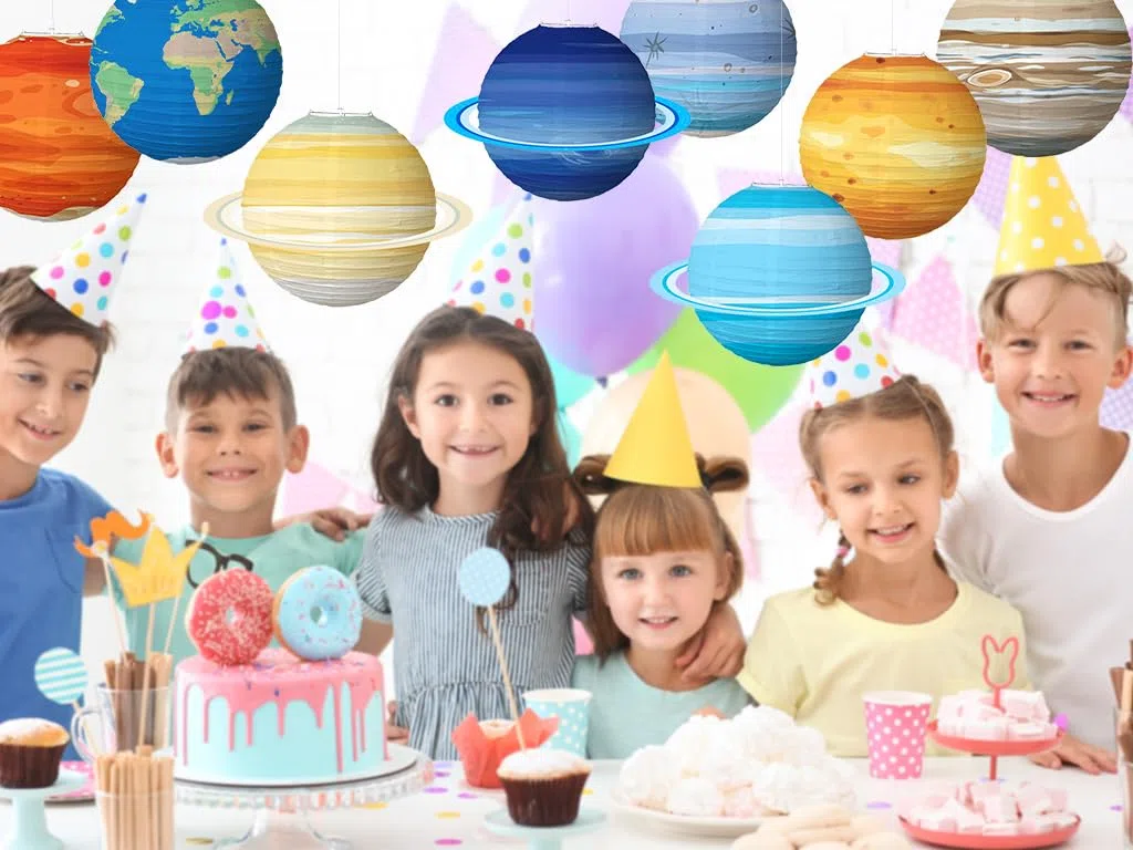 8Pcs Lanterna di Carta del Pianeta,Lanterne di Carta Pianeta,Decorazione Lanterna Pianeta,Pianeti Lanterne di Carta,Pianeti Lanterna Decorare le Feste a Tema dello Spazio e Feste di Compleanno