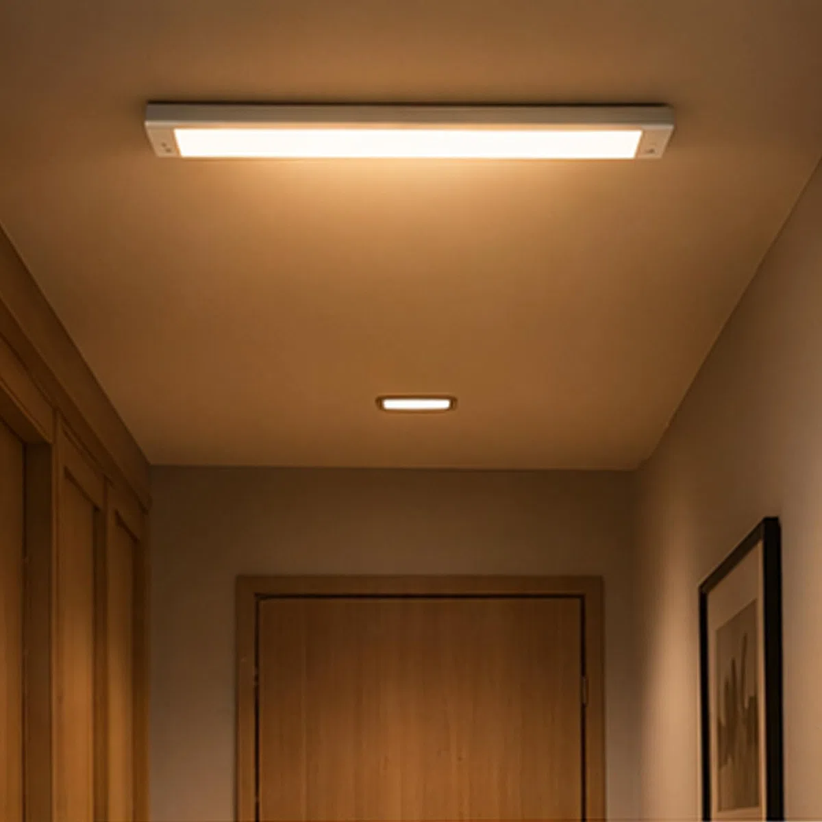GBC Lampada LED Sottopensile 40cm con Sensore Movimento PIR Ricaricabile Magnetica Luce per Armadio Cucina Wireless CCT 3 Colori Calda Naturale Fredda 3W 190lm Silver