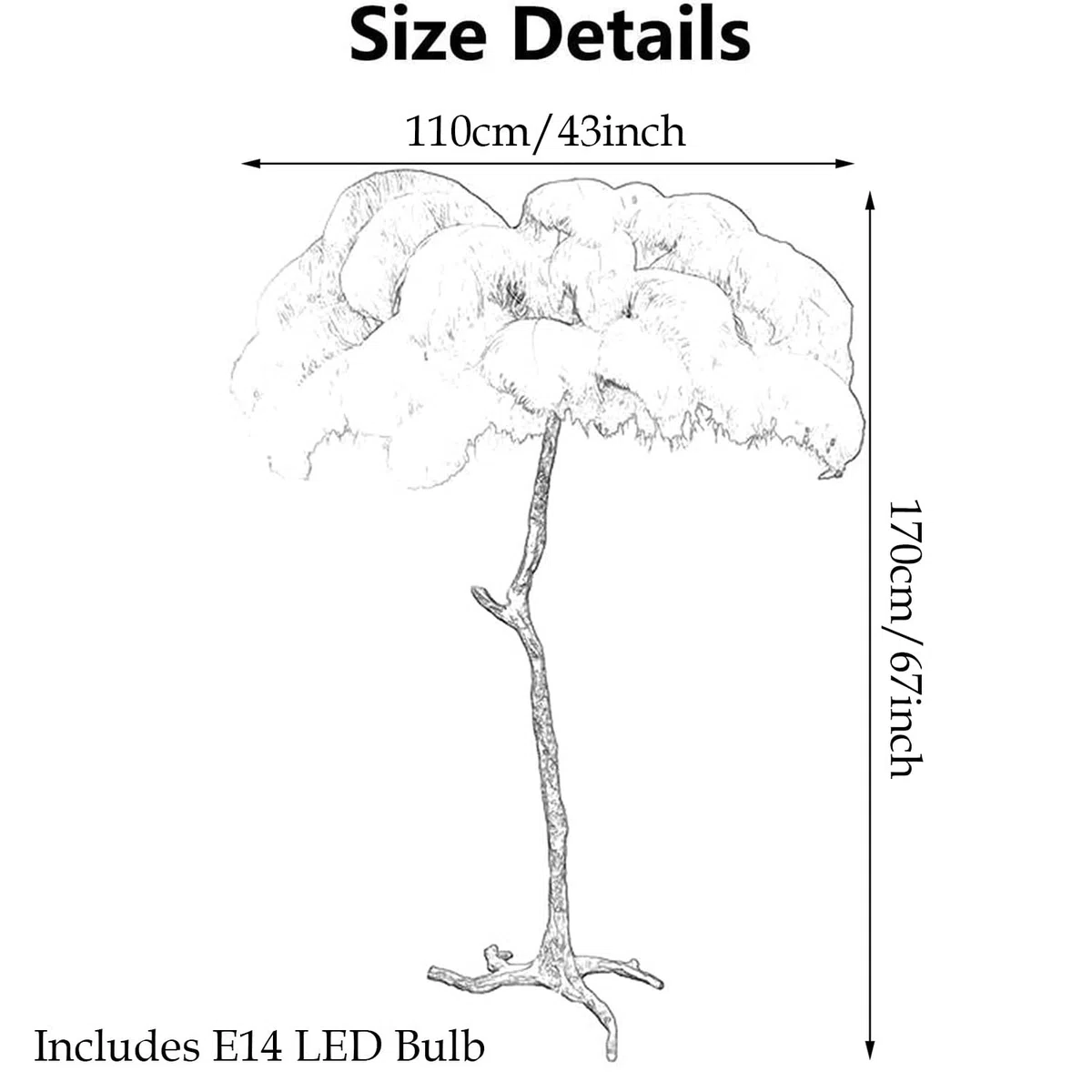 CCXXYGWJ Lampada da a LED in Resina dimmerabile con Piume di Struzzo Naturale e – Ele Illuminazione per Camera da Letto, Ufficio, casa e Decorazioni Glamour