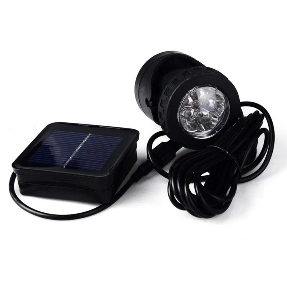 Luce solare subacquea per laghetto, impermeabile, lampada sommergibile, 6 LED, luce per acquario, per giardino, vialetto, cortile, portico, passerella, piscina, patio