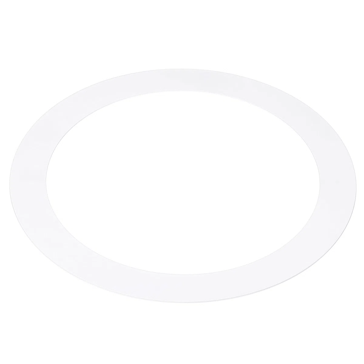 PATIKIL 5,91" ID 8,07" OD Zoccolo cerchio per Incassi Luci, Lucido Bianco Zoccolo Rivestimento cerchio Illuminazione Apparecchio per Soffitto Parete Incassi Lattina Faretto Incasso