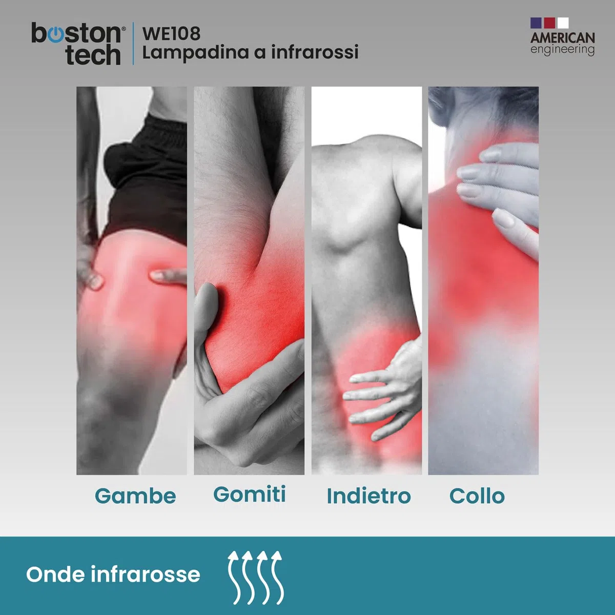 Boston Tech Lampada a infrarossi flessibile per termoterapia. Rapido sollievo per il dolore muscolare (Lampadina)