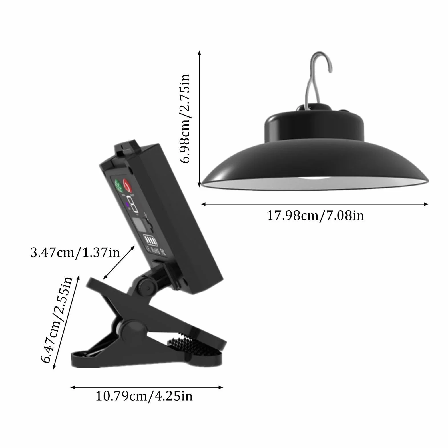 Luce per ombrello, luci solari per ombrellone, con telecomando, impermeabile, alimentata a energia solare, con clip, LED, ricaricabile, per patio, campeggio, escursionismo, giardino, decorazione per