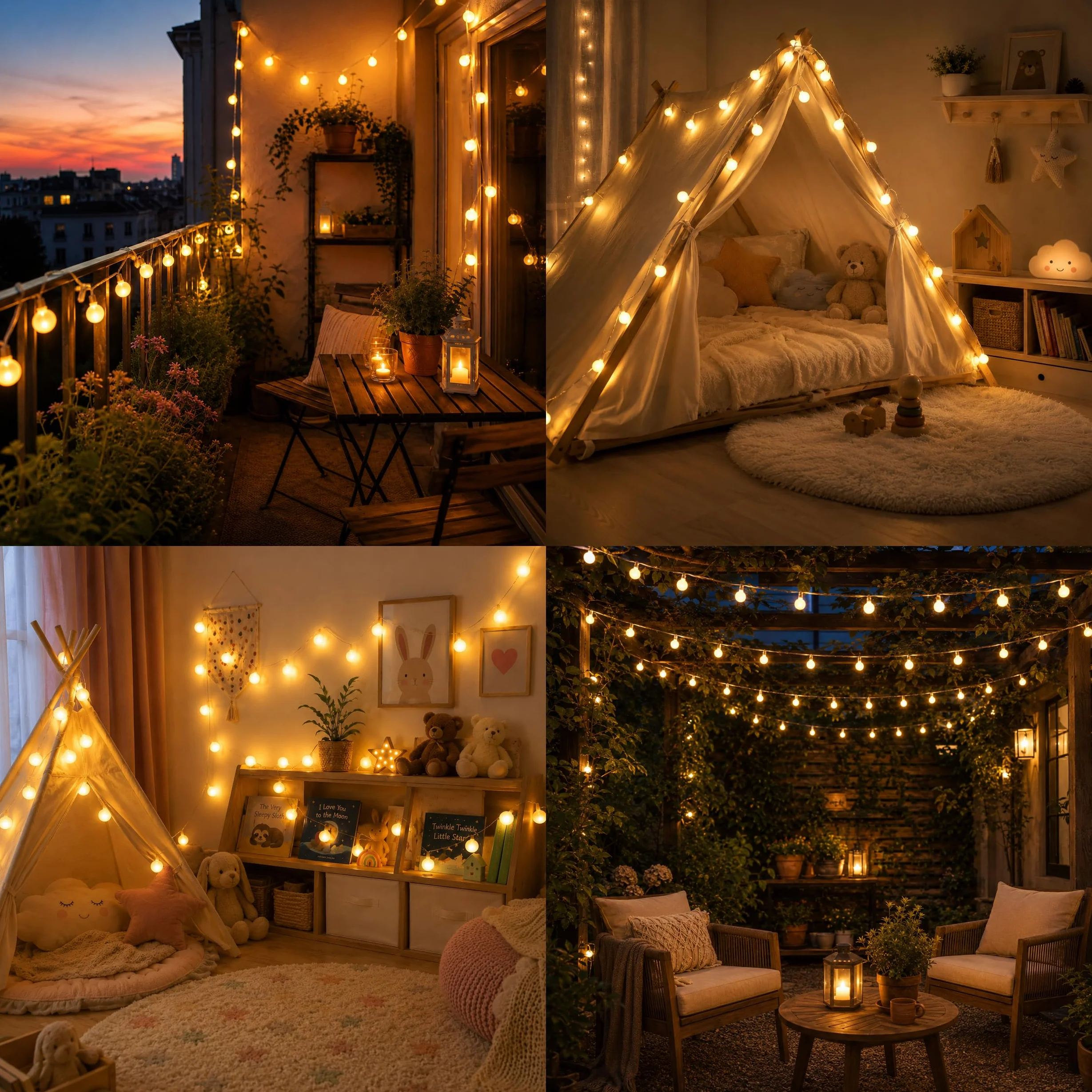 Augone Catena luminosa a sfera [120 LED], 12M 8 modalità e funzione Merk, catene luminose da esterno/interno con spina, decorazione ideale per feste, stanza dei bambini, illuminazione natalizia.