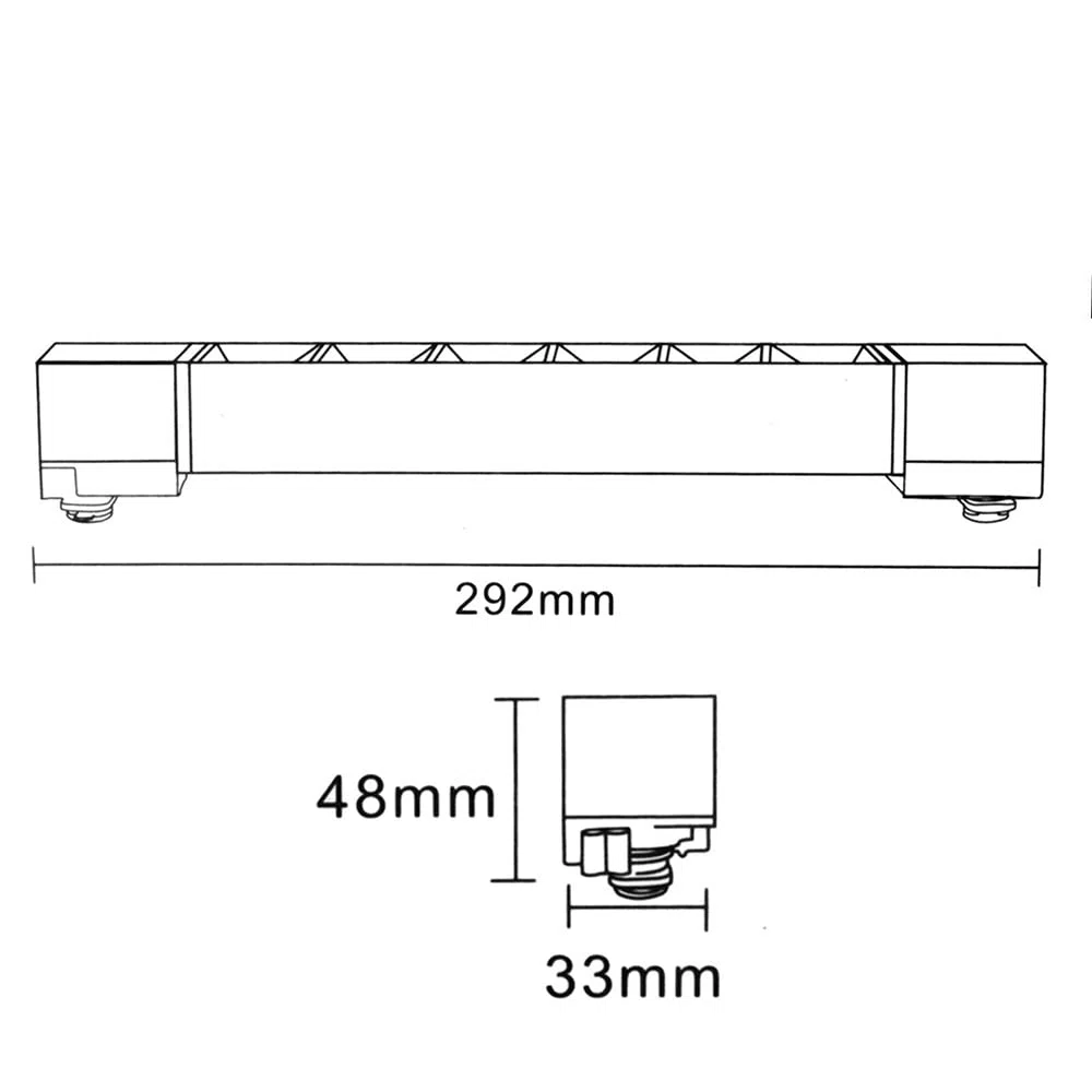 Vetrineinrete® Faretto track orientabile da binario 12 watt 6 led faro bianco o nero monofase luce fredda 6500k naturale 4000k calda 3000k (Nero Luce Calda 3000k)
