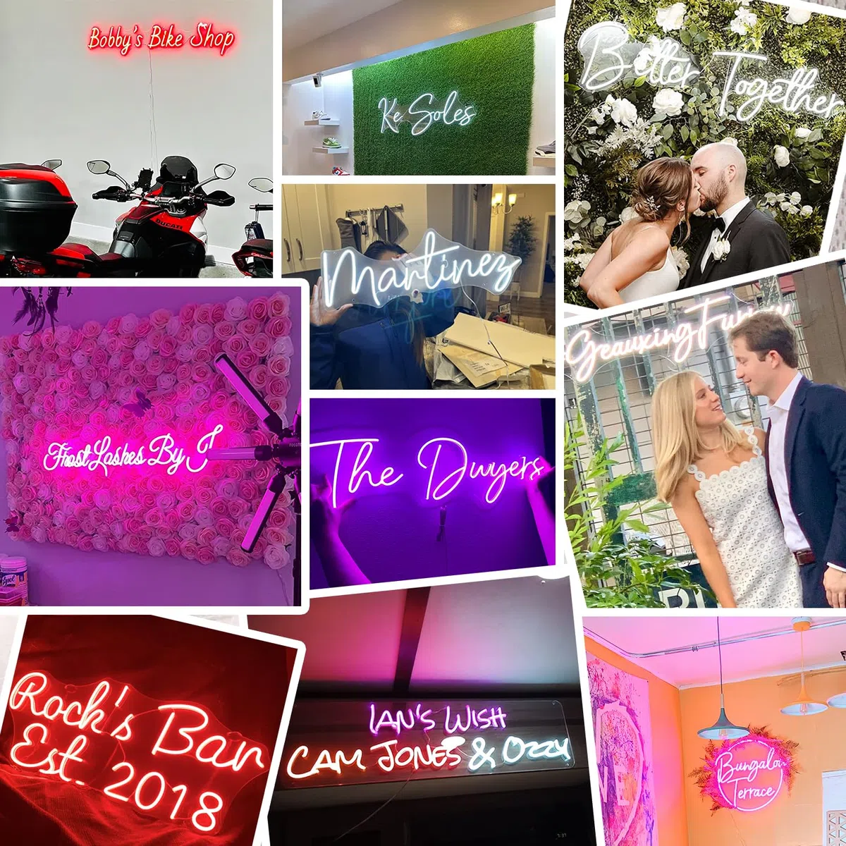 Insegna al Neon LED Personalizzabile Opzionale Scritta Neon Personalizzata Segni Luminosa per Parete Decorazione Camera da Letto Matrimonio Compleanno Festa Negozio Luci Regalo