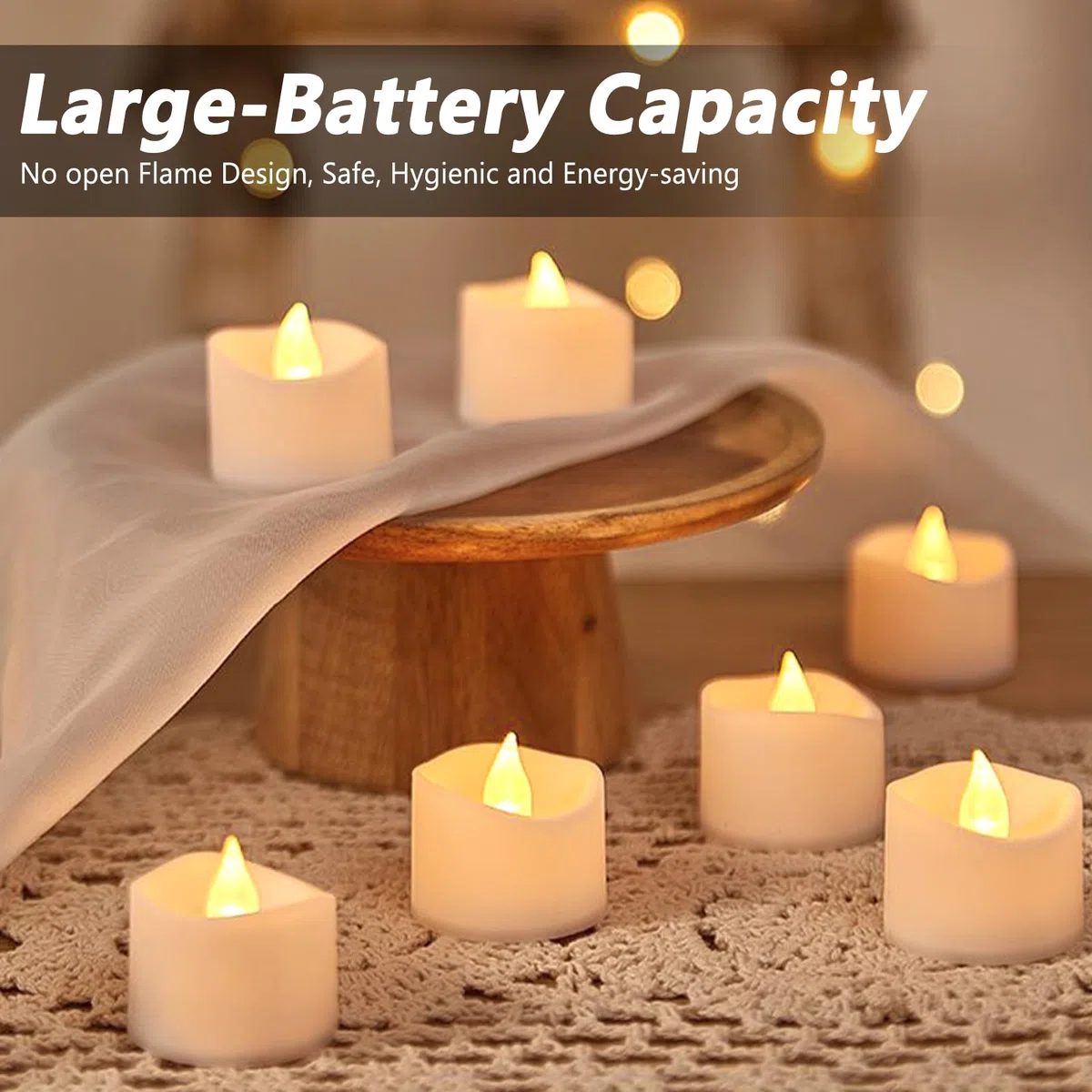 Candele a LED 30 Pezzi, Candele LED Fiamma Oscillante, Candele Senza Fiamma, Lumini a Batteria, Luce Bianca Calda, per la Decorazione della Casa, Festa di Nozze, Natale, Halloween