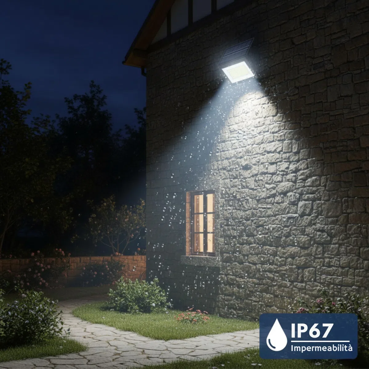 YASTA Faro Solare da Esterno 400W - Lampada LED con Pannello Solare Pieghevole, Sensore Crepuscolare, 170 LED Alta Luminosità 6500K, Impermeabile IP67 - Ideale per Illuminazione Giardino e Pareti