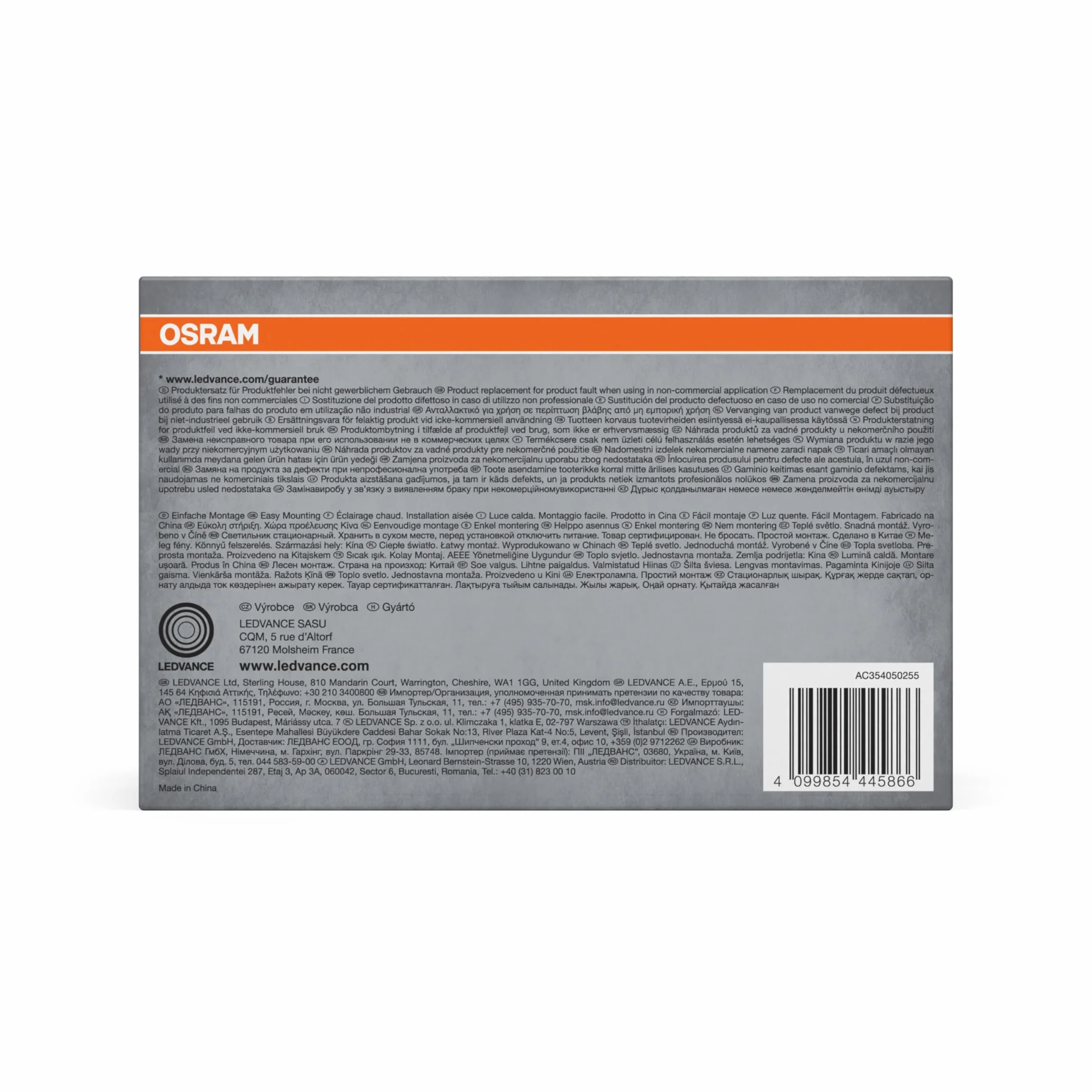 OSRAM Set di faretti ad incasso con driver integrato, 3x85mm 3000K bianco, in plastica, protezione IP20 per applicazioni in interni, accessori di montaggio inclusi