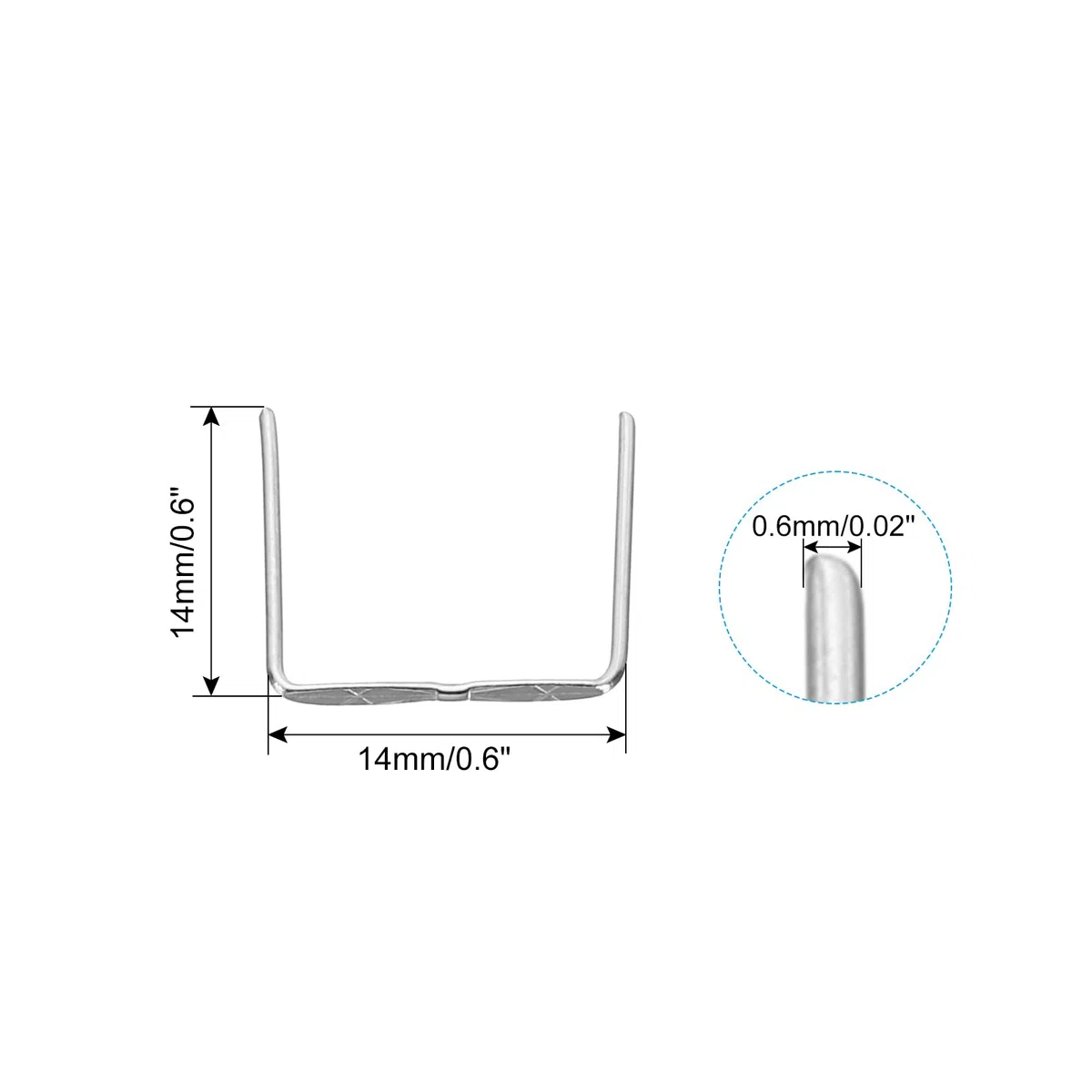 PATIKIL 14mm/0.6" Spille Connettore per Lampadari in Rame, 460 Pezzi Clip per Connettori per Lampadari in Rame per il Fissaggio di Parti di Cristalli, Sostituzioni di Lampadari, Cromo