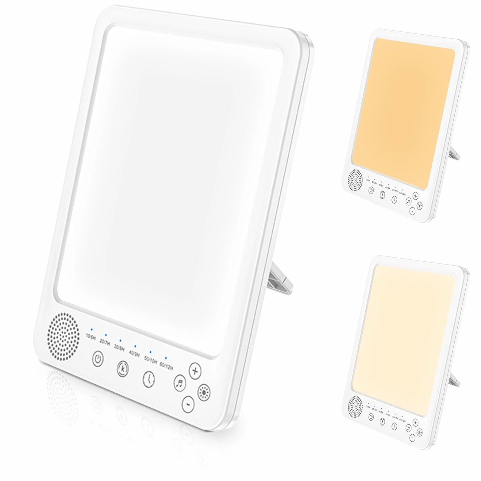 BORDEAG Lampada Di Luce Diurna 25000 Lux, 3 Temperature Di Colore, Senza UV, Controllo Tattile, Per Casa/Ufficio (Bianco)