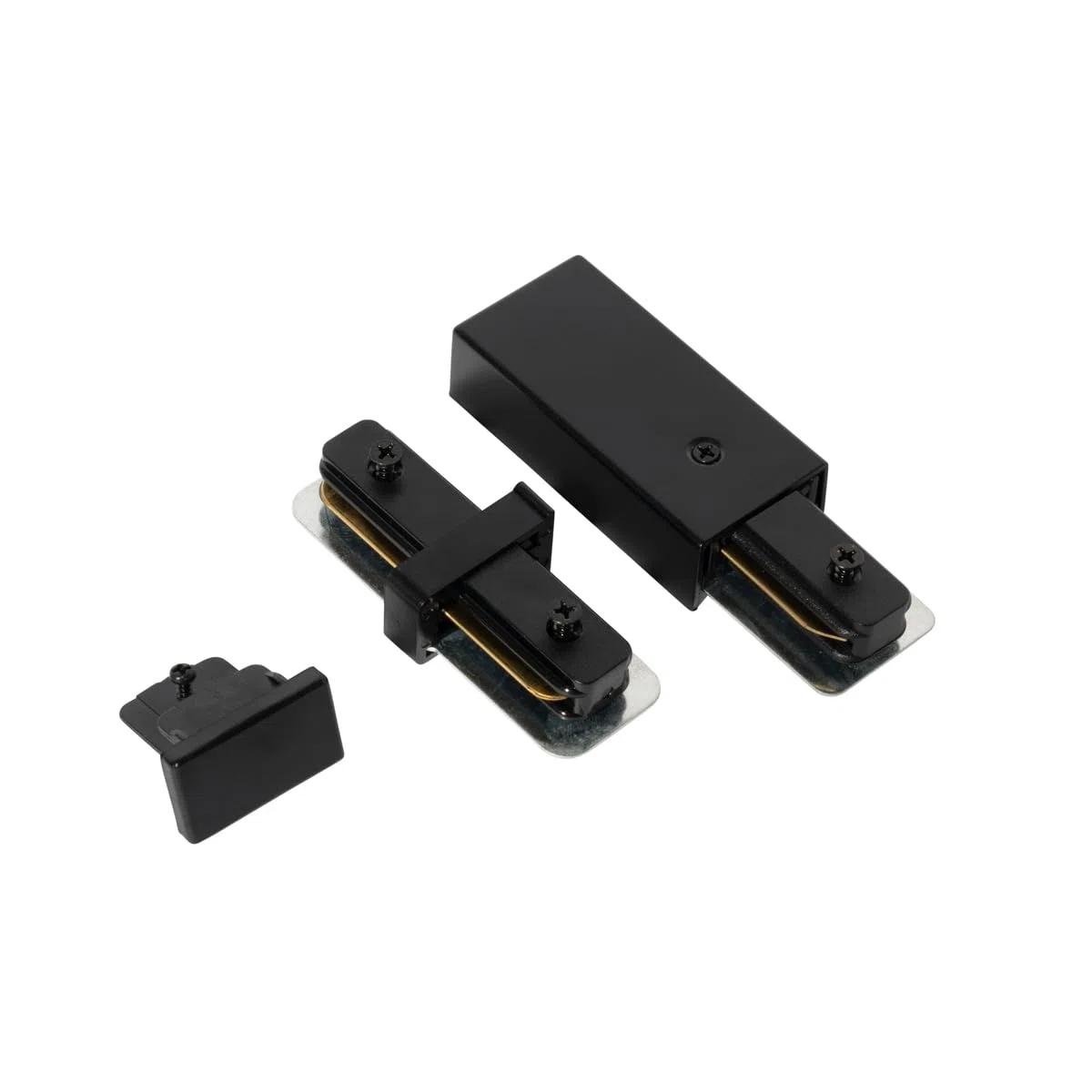 QAZQA Sistema di illuminazione a binario moderno monofase nero 50 cm Set di 2 - Iconic