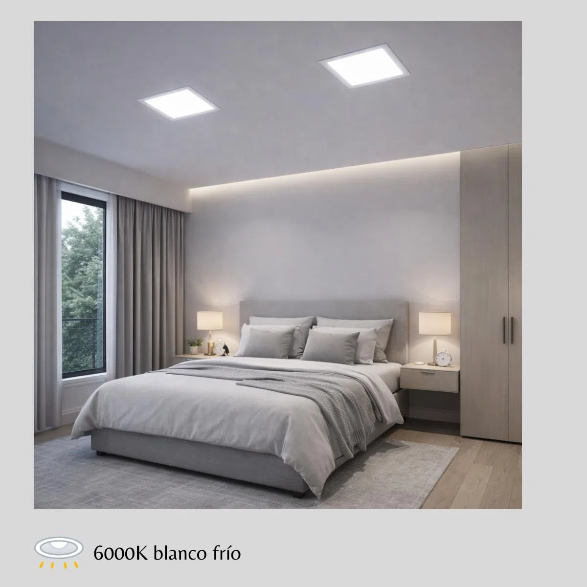 JANDEI - Faretto LED da incasso quadrato da 24W. Perfetto per casa, soggiorno, camera da letto, corridoio, ufficio. (Bianco freddo 6000K)
