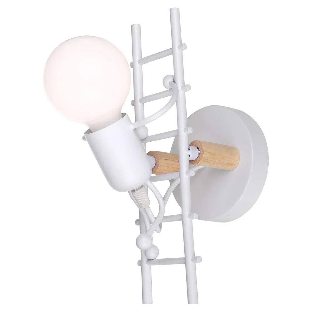 Lampade da Parete E27 Humanoid Applique da Parete Moderna Interno Illuminazione Lampada a Muro Creativo per Camera da Letto Soggiorno Corridoio Camera per Bambini (A-Bianco)