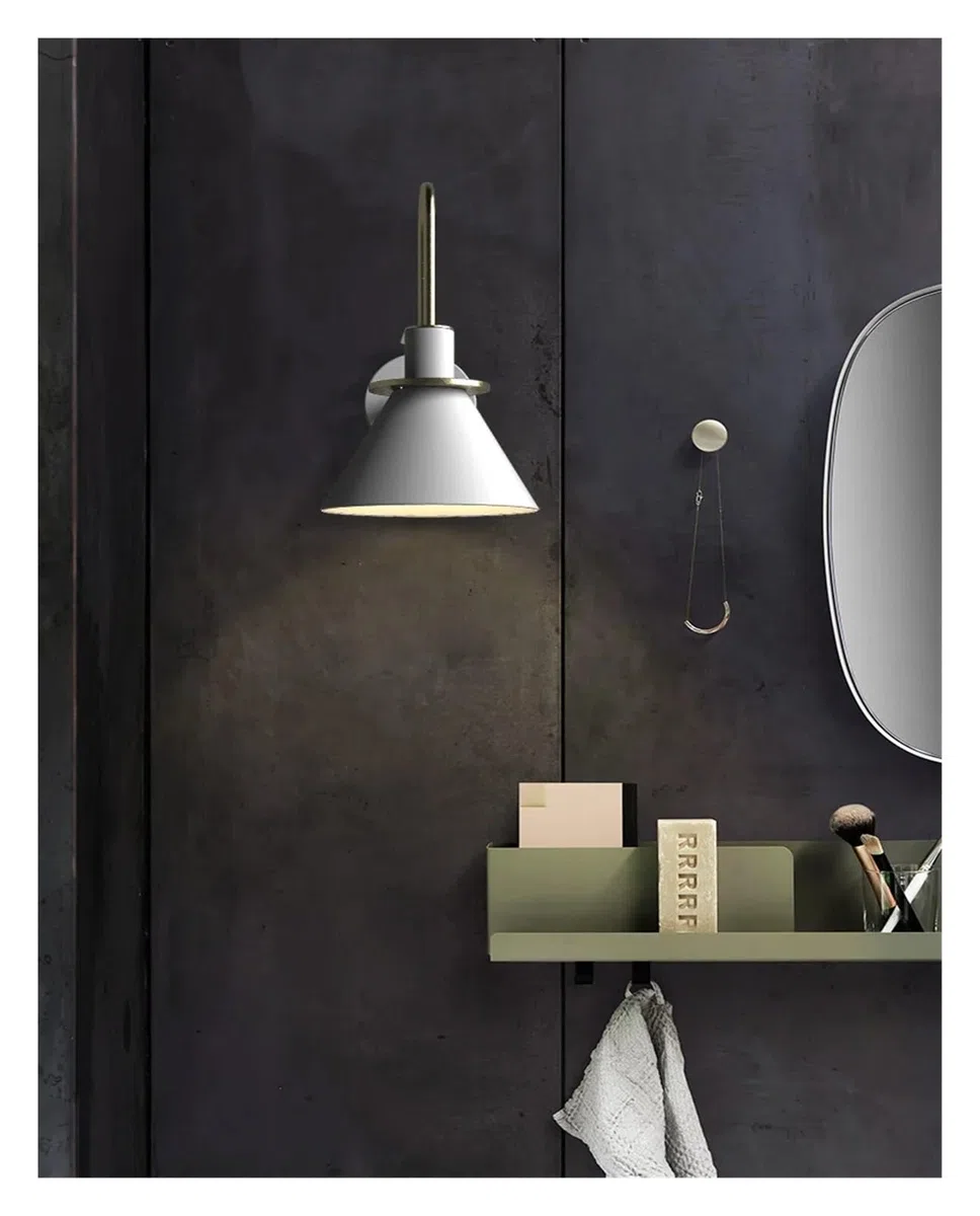 Lampade da Parete per Camera da Letto, lampade industriali E27 in Ferro per Soggiorno, Camera da Letto, Illuminazione nordica da Comodino, apparecchi per Il Bagno, specchi, luci AE