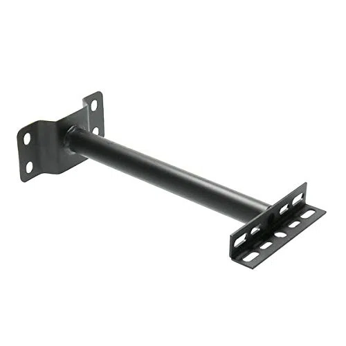 LEDUNI Supporto con braccio per montaggio di faretti da parete da 30 cm Materiale acciaio finitura nera per illuminare cartelloni pubblicitari e compatibile con proiettori LED esterni