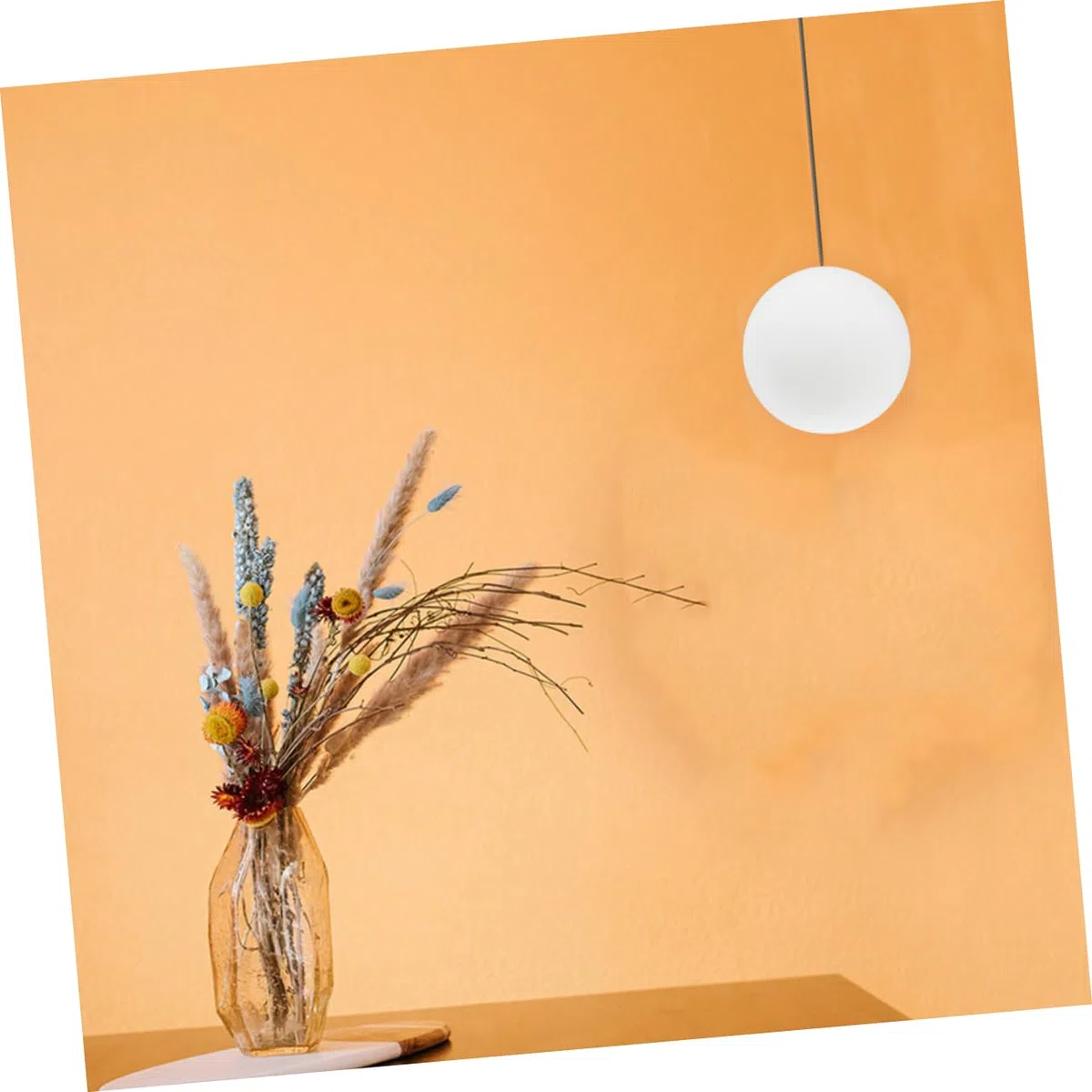 LALAFINA Paralume Ricambio in Vetro Satinato Bianco Opaco Sfera Rotonda per Lampadario Sospensione Copertura Lampada Decorativa per da Pranzo e Camera da Letto