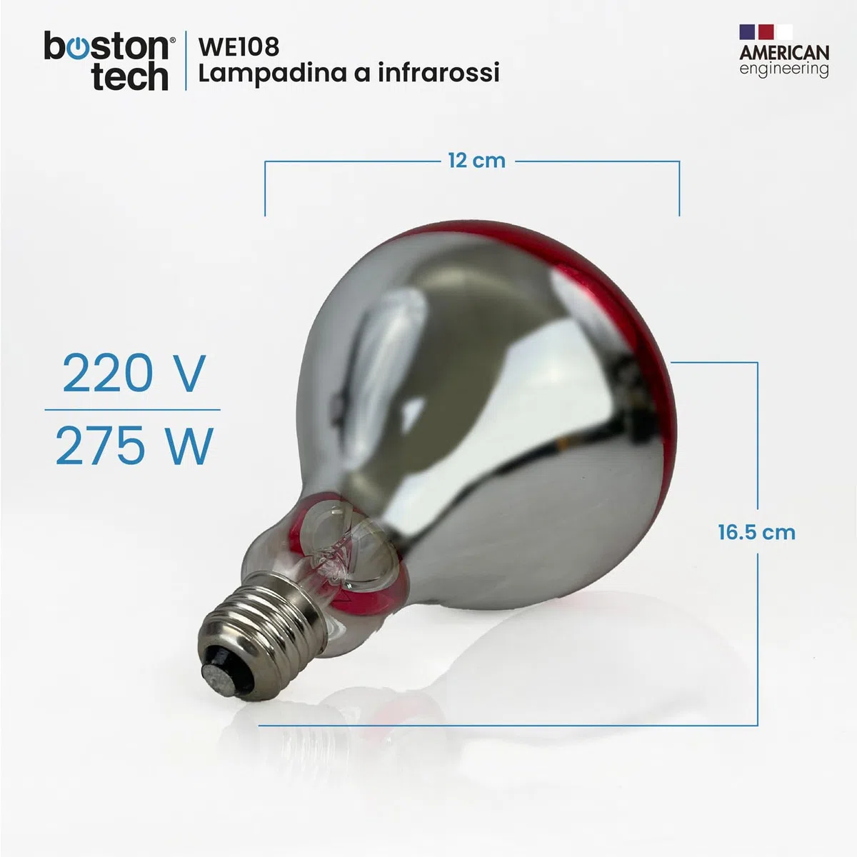 Boston Tech Lampada a infrarossi flessibile per termoterapia. Rapido sollievo per il dolore muscolare (Lampadina)