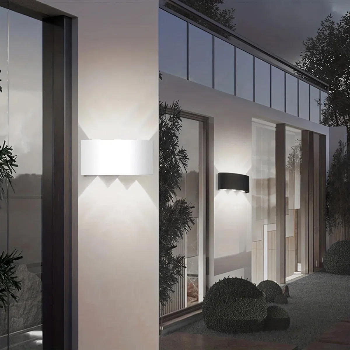 Voltix Applique da Parete LED 6W, Lampada da Parete per Interni ed Esterni, Luce Fredda, Design Moderno in Alluminio, Lampada da Muro Impermeabile, Facile da Installare (Luce Fredda 6000K, Bianco)
