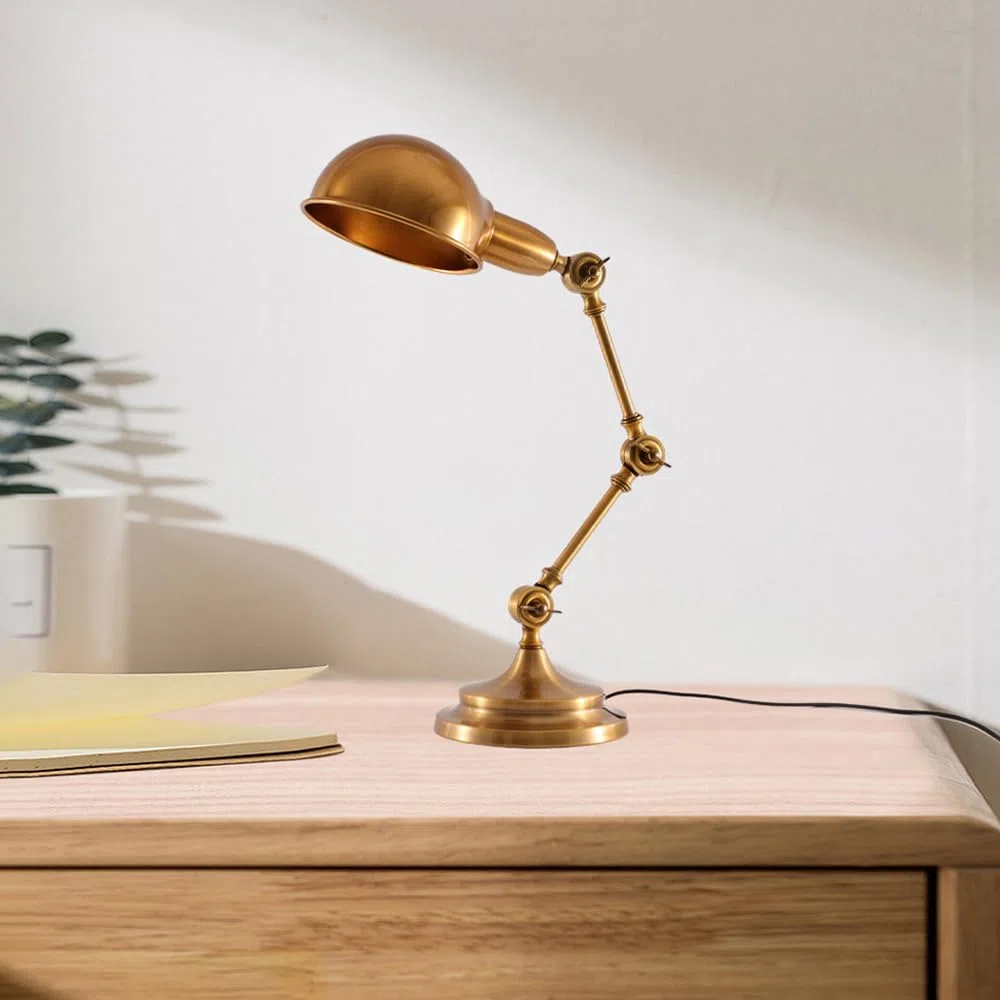 Lampada da scrivania Vintage con Braccio oscillante Regolabile a Collo D'Oca, lampade da Tavolo da Architetto, Camera da Letto, Comodino, Lampada da Comodino per Ufficio Domestico, Lavoro, Studio,