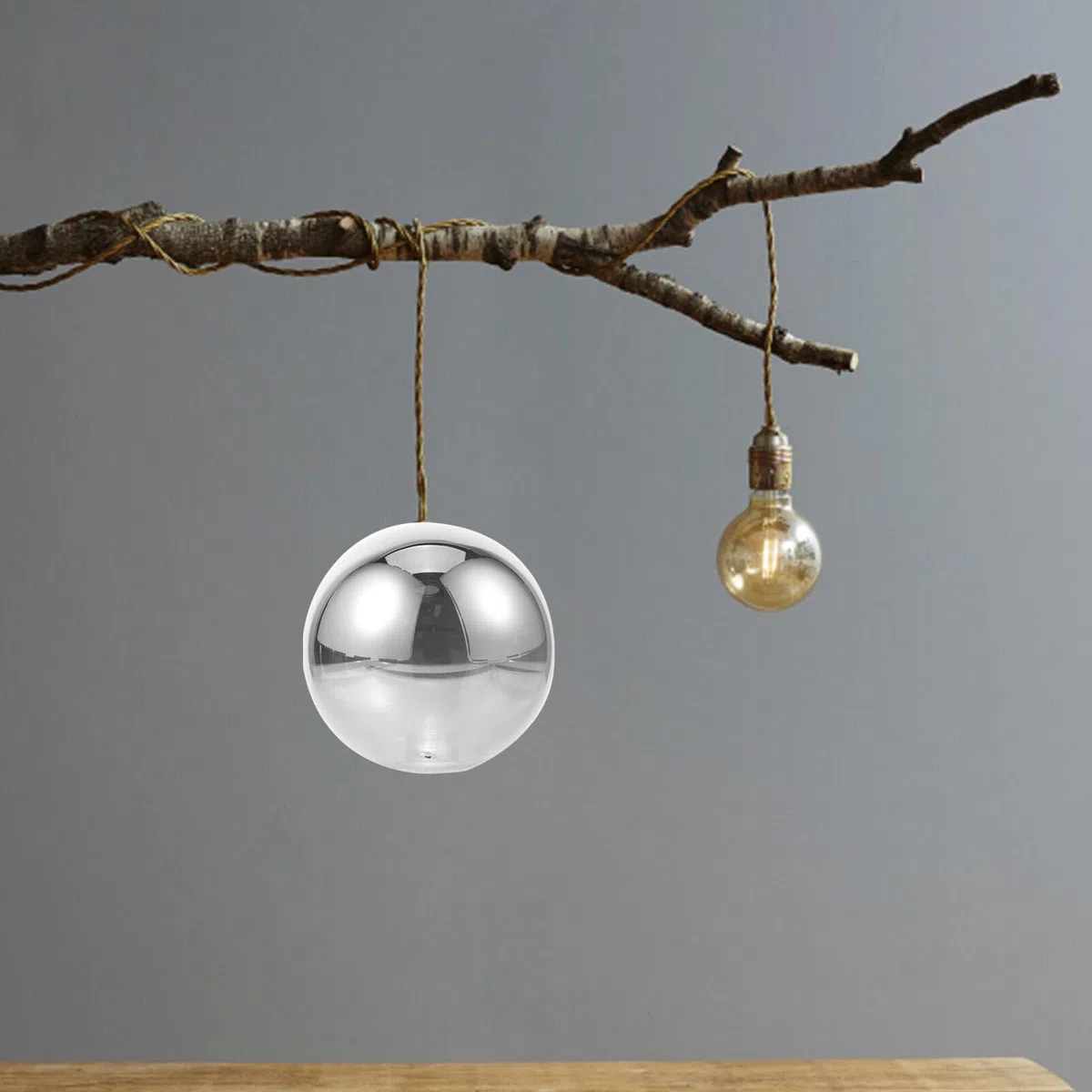 Gadpiparty Paralume Sferico in Vetro Fumé 4.72In Ricambio Per Lampadario G9 Paralume Decorativo Per Lampada a Sospensione Protezione Luce Diretta Per Interni Soggiorno Camera