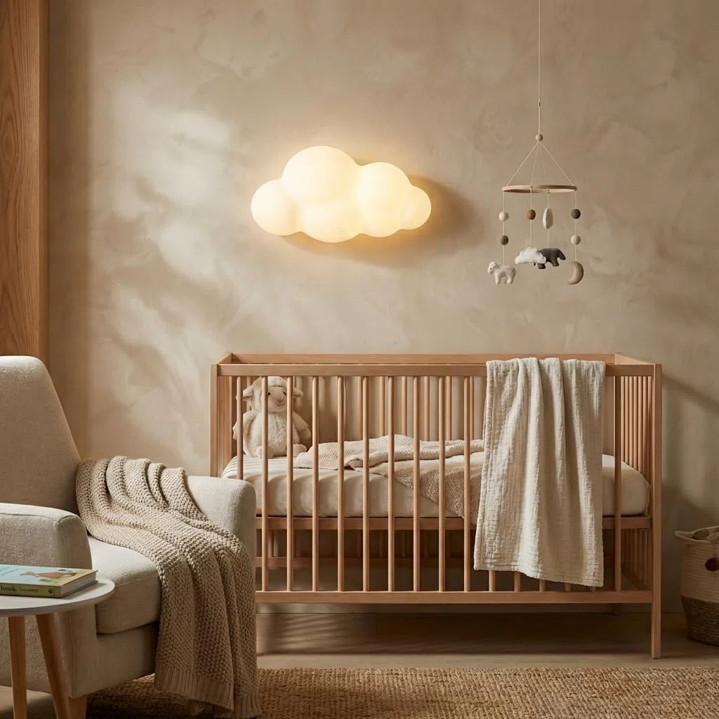 Alpinaluz Aplique da Parete LED per Bambini CLOUDY a Forma di Nuvola 3D in Policarbonato Bianco, 12W, Luce CCT Regolabile 3000K/4000K/6000K, Lampada Decorativa Moderna per Camera da Letto, Corridoio