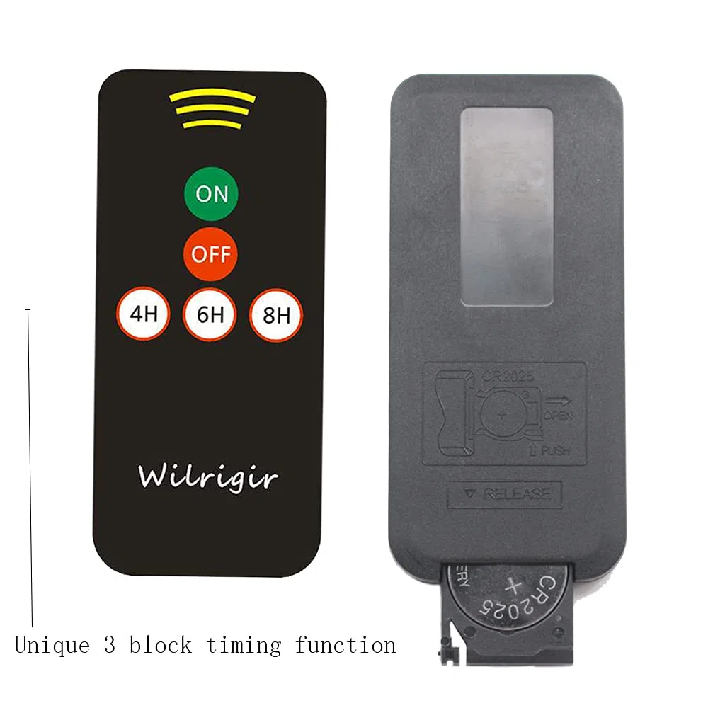 Wilrigir Candela senza fiamma, a LED, telecomandata, a batteria, con timer, realistica e luminosa, luce bianca calda, per feste di stagione e festival, confezione da 12