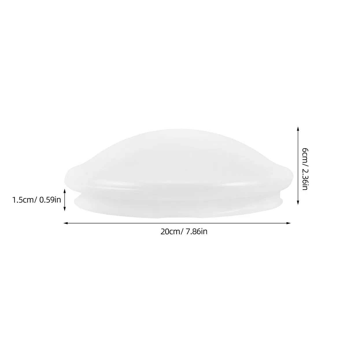 Paralume a Cupola in Acrilico per Ventilatore da Soffitto, Diametro 19 Cm, Copertura di Ricambio Resistente per Lampada Ventilatore, per Ufficio e Camera da Letto