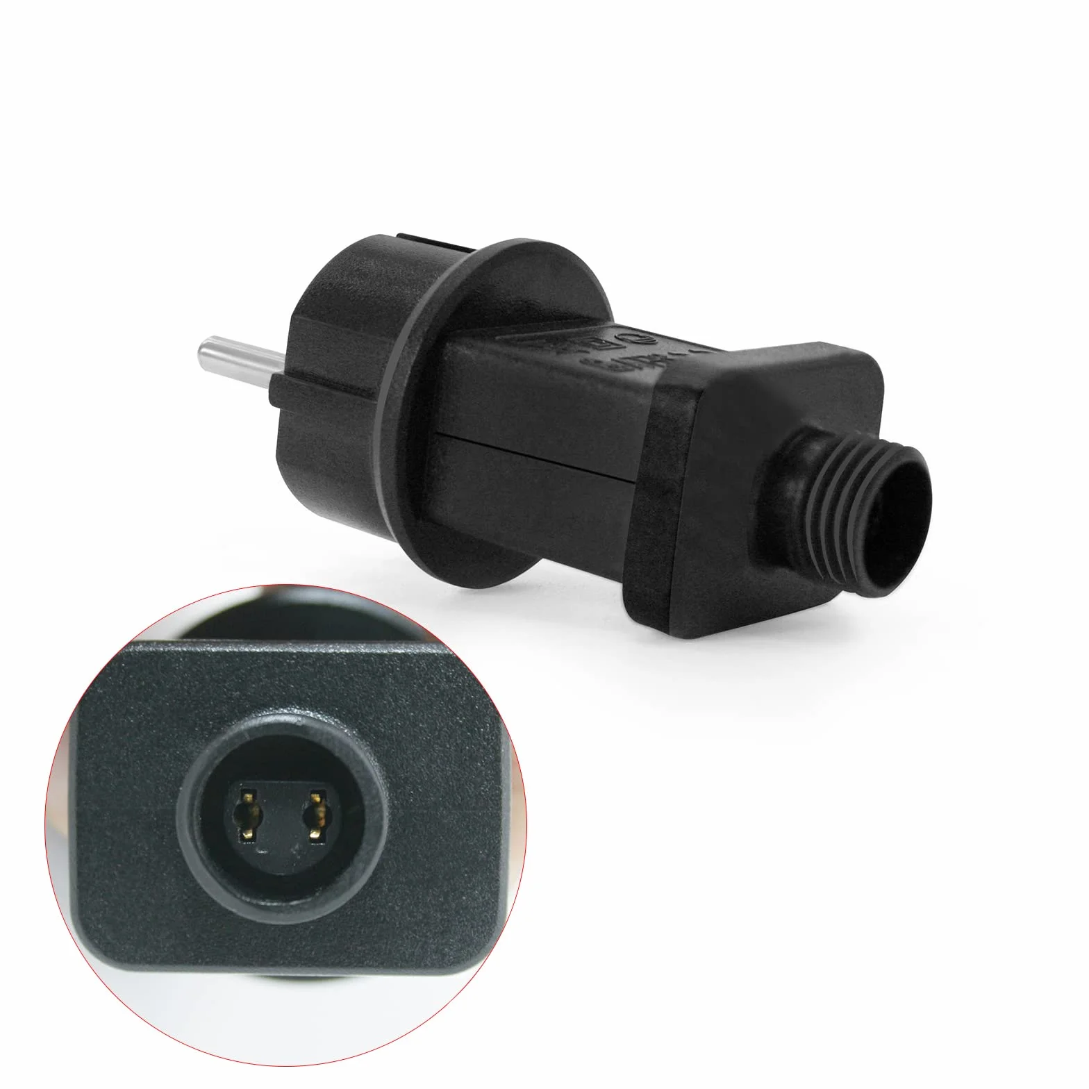 CZJUTAI IP44 - Trasformatore a LED, 12 V, 12 W, alimentazione per illuminazione natalizia con presa europea (presa a vite, costante acceso, DC12 V12 W)