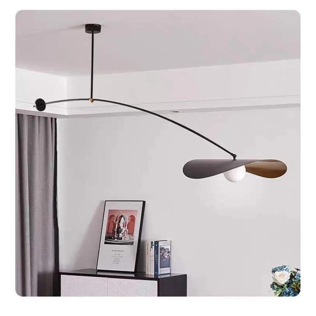 KKXXYQFC Lampada da Parete, Soggiorno Minimalista, Studio, Camera da Letto, lampadari, Sala da Pranzo, personalità Creativa, Lampada da Parete Artistica con Braccio oscillante (Calda, Lampada da